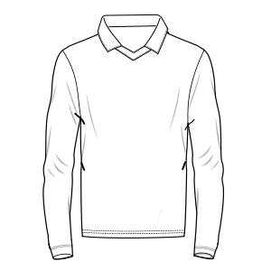 Fashion sewing patterns for Polo T-Shirt LS 8039